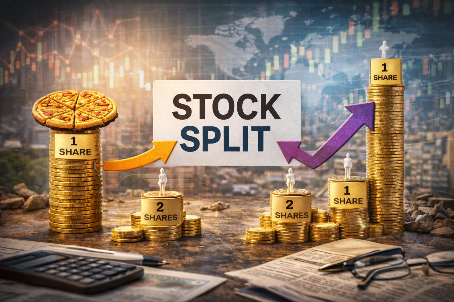 ما هو تقسيم الأسهم (Stock Split) ولماذا تقوم به الشركات؟
